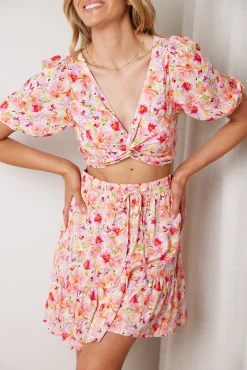 Hot Shani Top - Watercolour Print Crop Tops|Crop Tops