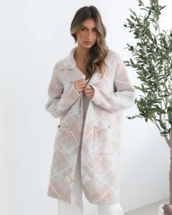 Online Sharyn Coatigan - Pink Multi Knitwear & Jumpers|Knitwear
