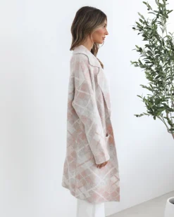 Online Sharyn Coatigan - Pink Multi Knitwear & Jumpers|Knitwear