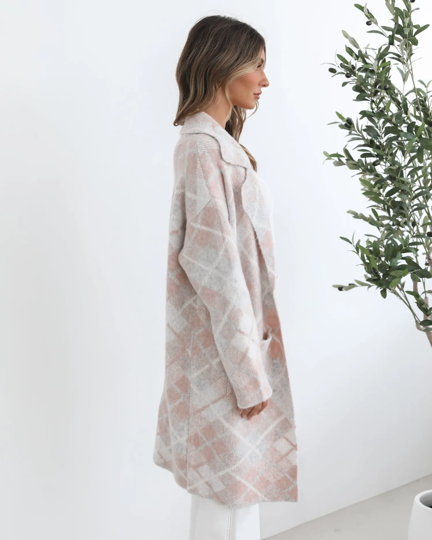 Online Sharyn Coatigan - Pink Multi Knitwear & Jumpers|Knitwear