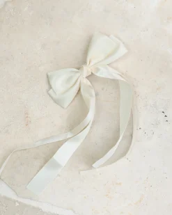 Sale Sheia Hair Bow - Beige Accessories|Hair Accessories