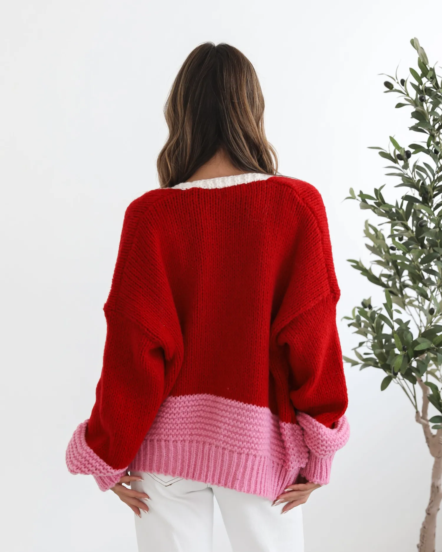 Sheona Cardigan - Red Multi Cardigans|Knitwear & Jumpers