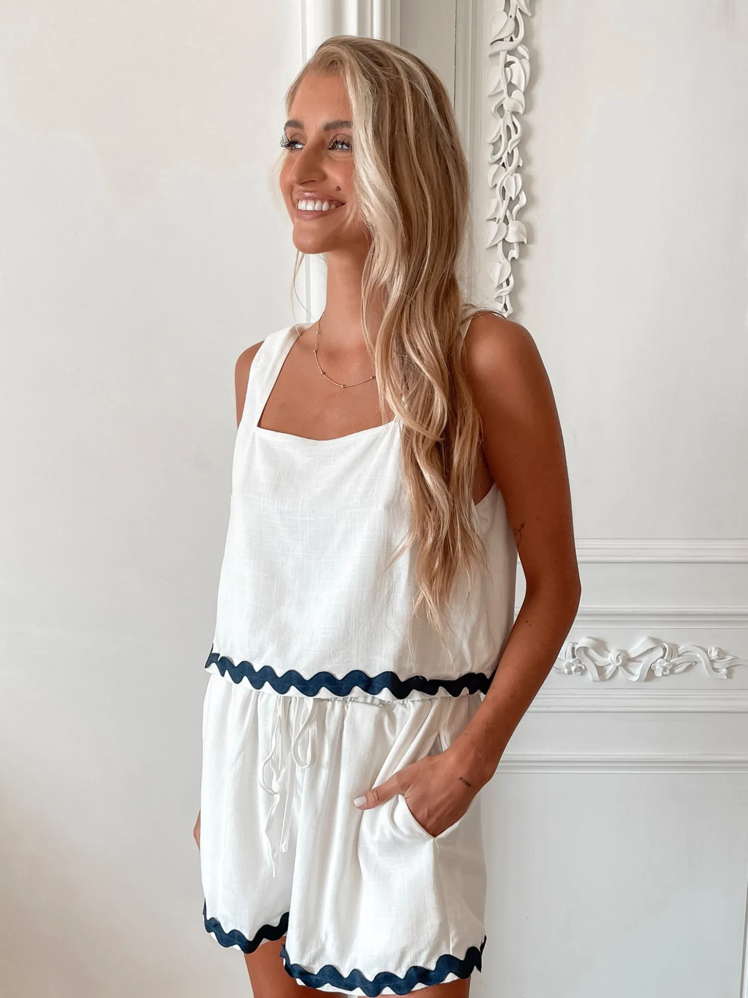 New Solara Shorts - White Multi Shorts|Sets