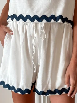 New Solara Shorts - White Multi Shorts|Sets