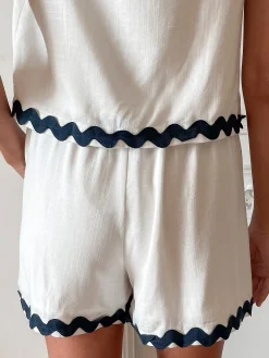 New Solara Shorts - White Multi Shorts|Sets