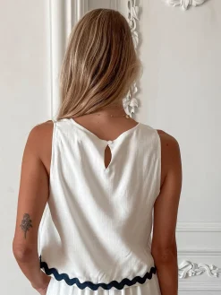 Online Solara Top - White Multi Casual Tops|Crop Tops
