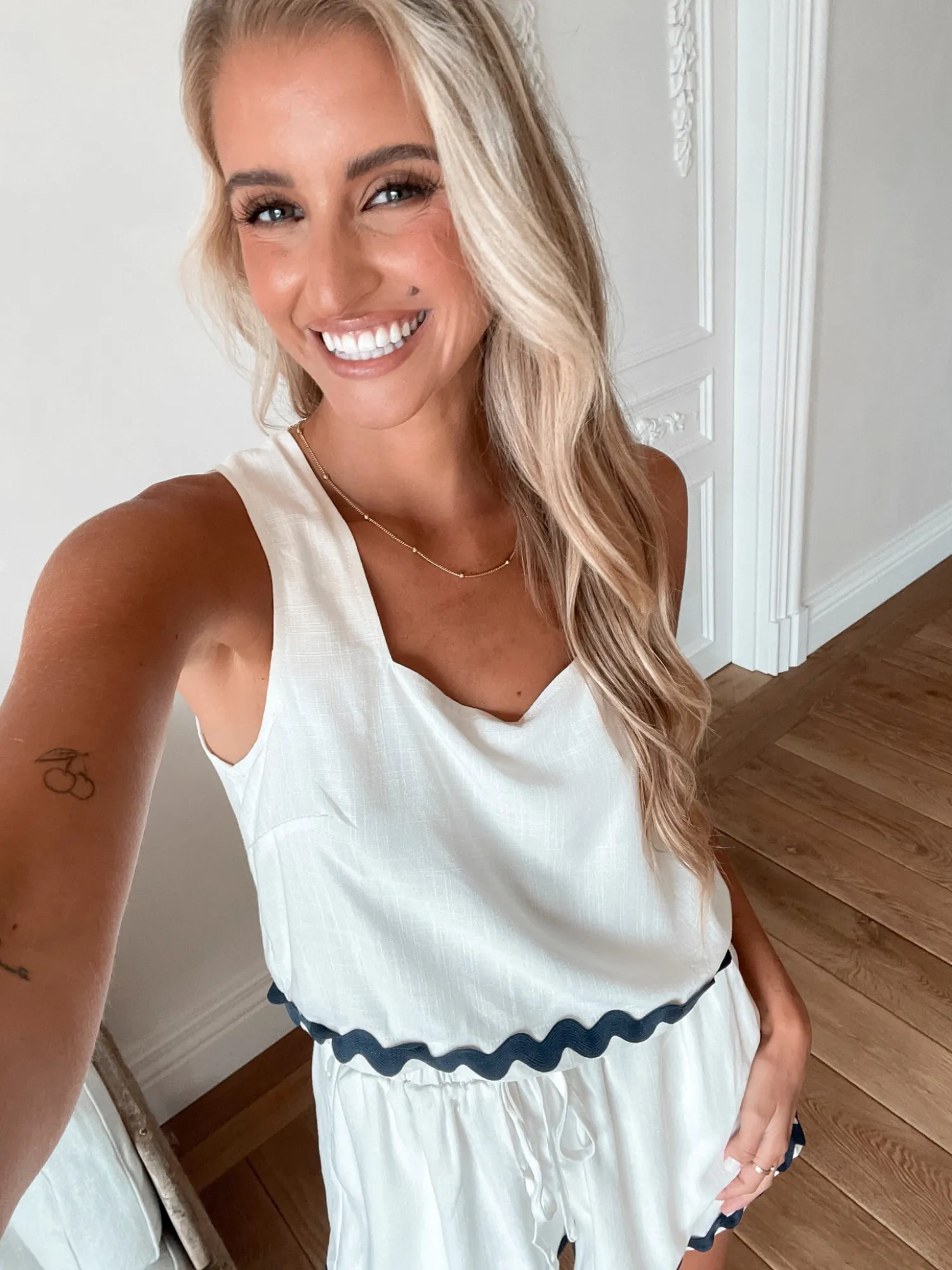 Online Solara Top - White Multi Casual Tops|Crop Tops