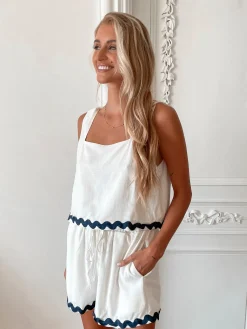 Online Solara Top - White Multi Casual Tops|Crop Tops