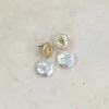Discount Stevia Disc Shell Earrings - Gold Multi Jewellery|Accessories