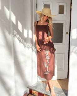 Best Syvella Dress - Brown Floral Floral Dresses|Curve Dresses