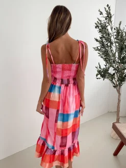 New Tafoya Dress - Multi Print Maternity Dresses|Midi Dresses