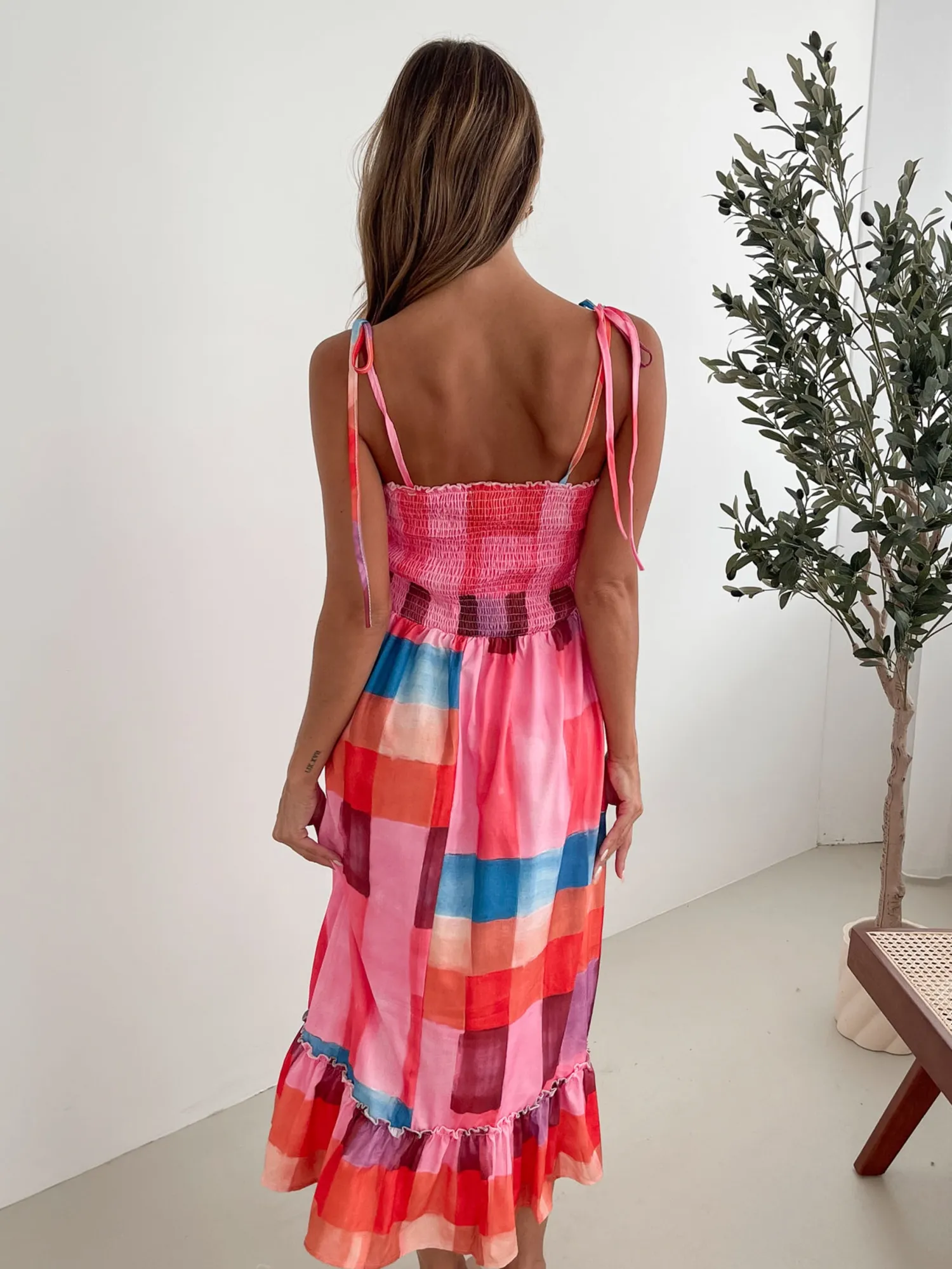 New Tafoya Dress - Multi Print Maternity Dresses|Midi Dresses