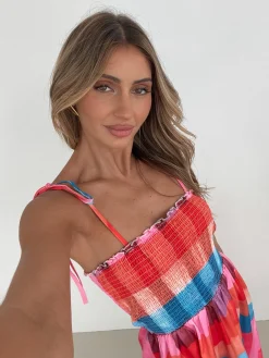 New Tafoya Dress - Multi Print Maternity Dresses|Midi Dresses
