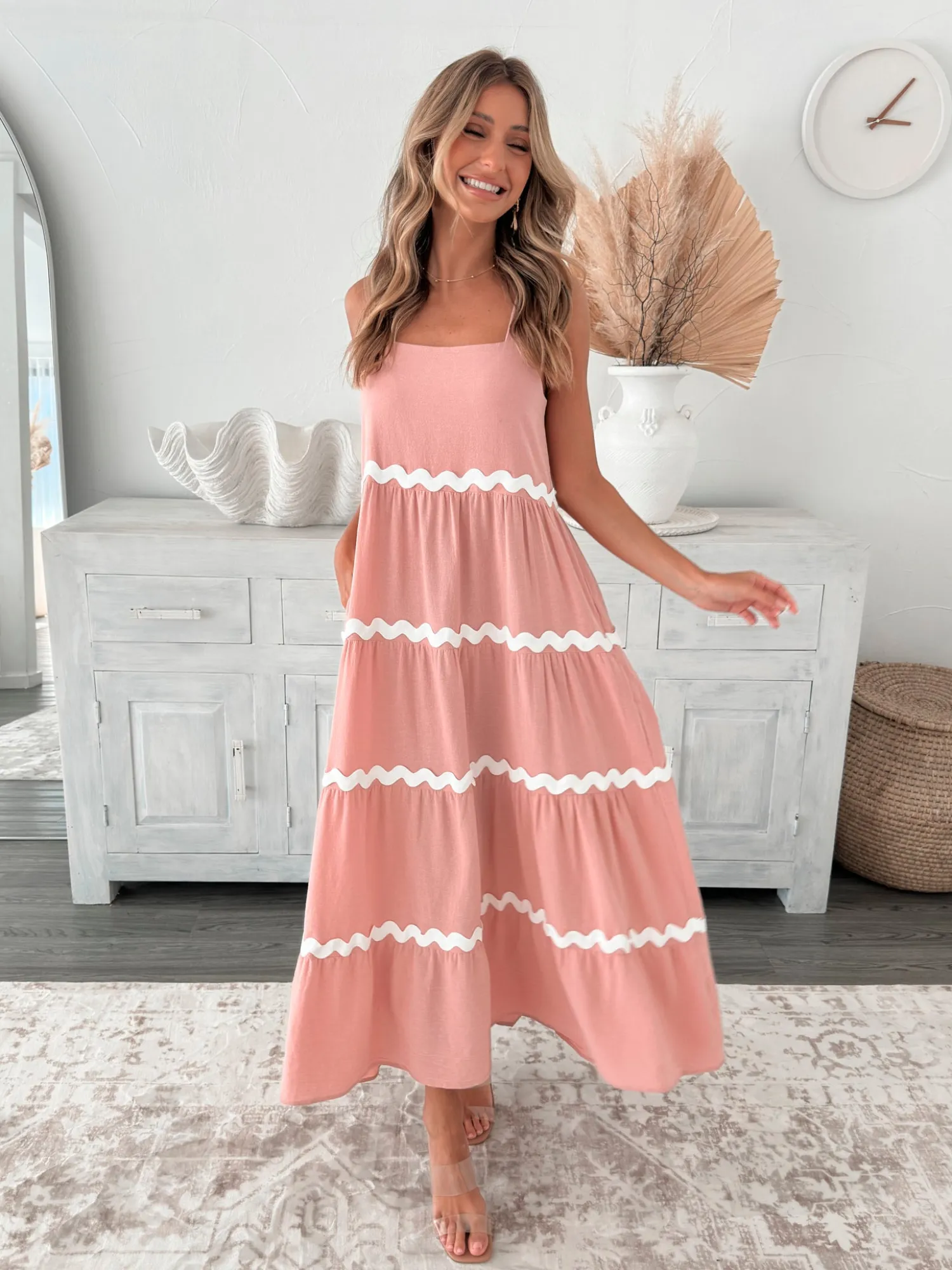 Outlet Taline Dress - Pink Multi Curve Dresses|Maternity Dresses