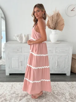 Outlet Taline Dress - Pink Multi Curve Dresses|Maternity Dresses