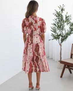 Clearance Theia Dress - Multi Print Shirt Dresses|Curve Dresses