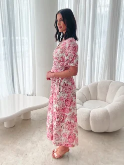 Hot Tivona Dress - Ornamental Rose Floral Dresses|Maternity Dresses