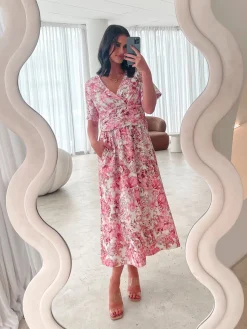 Hot Tivona Dress - Ornamental Rose Floral Dresses|Maternity Dresses