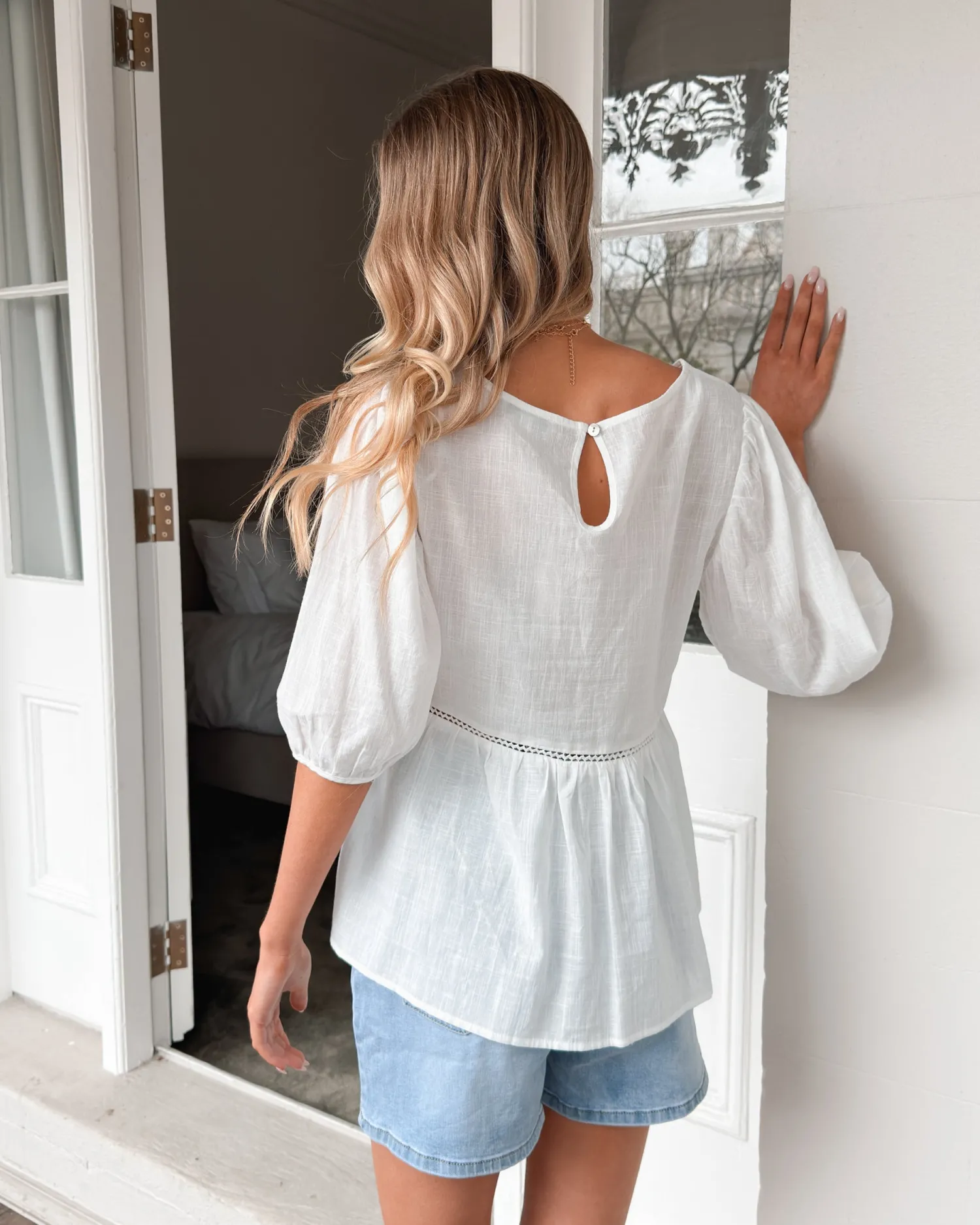 Discount Tonya Top - White Maternity Tops|Maternity Tops