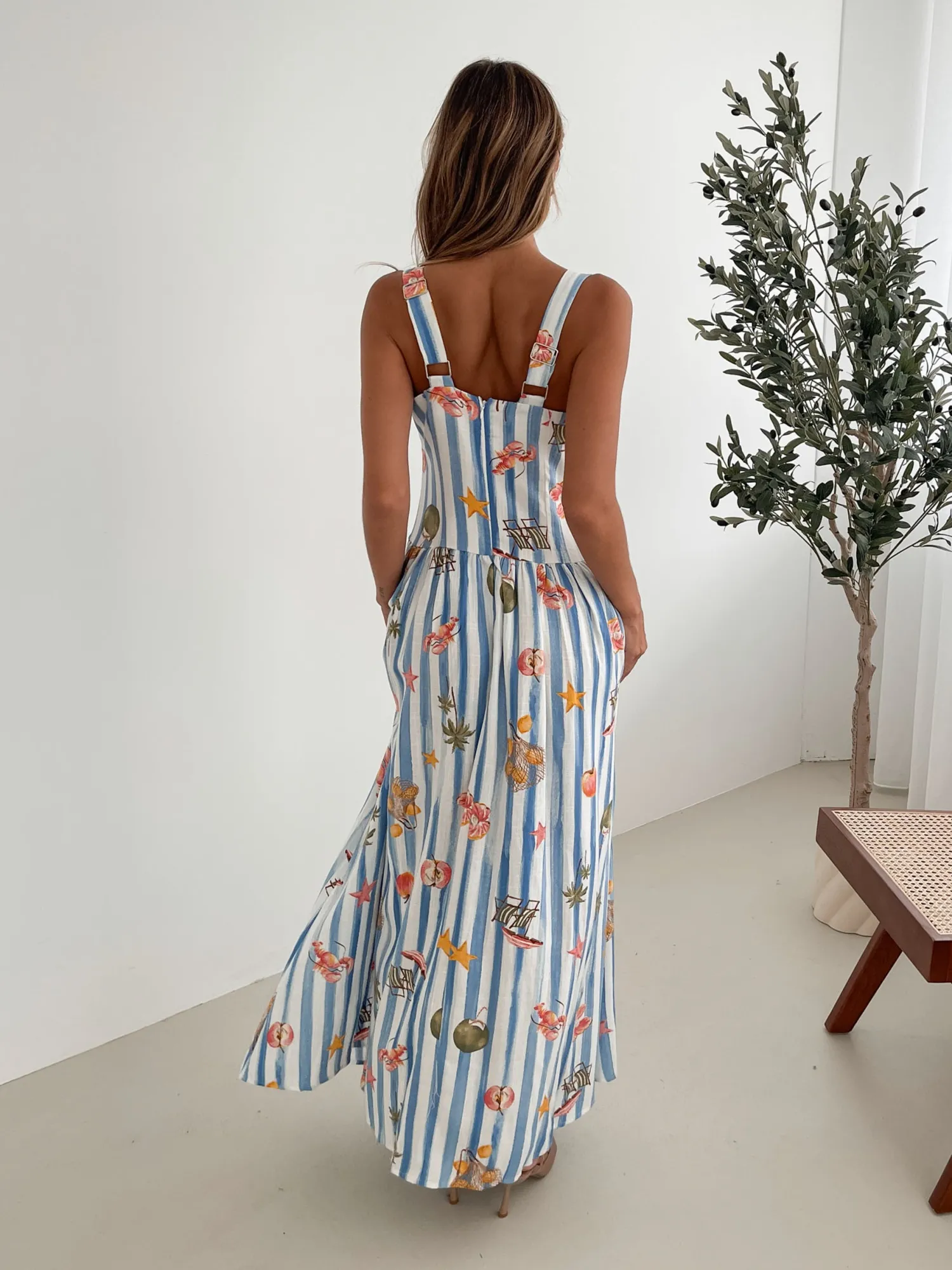 Sale Uhura Dress - Blue Print Maternity Dresses|Maxi Dresses