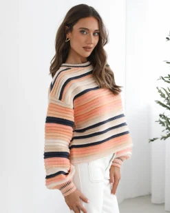 Best Valkyrie Knit - Peach Print Knitwear & Jumpers|Knitwear