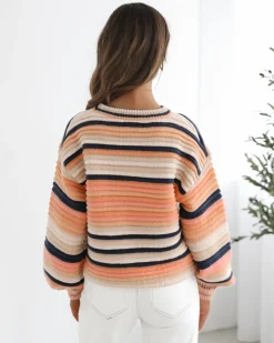 Best Valkyrie Knit - Peach Print Knitwear & Jumpers|Knitwear