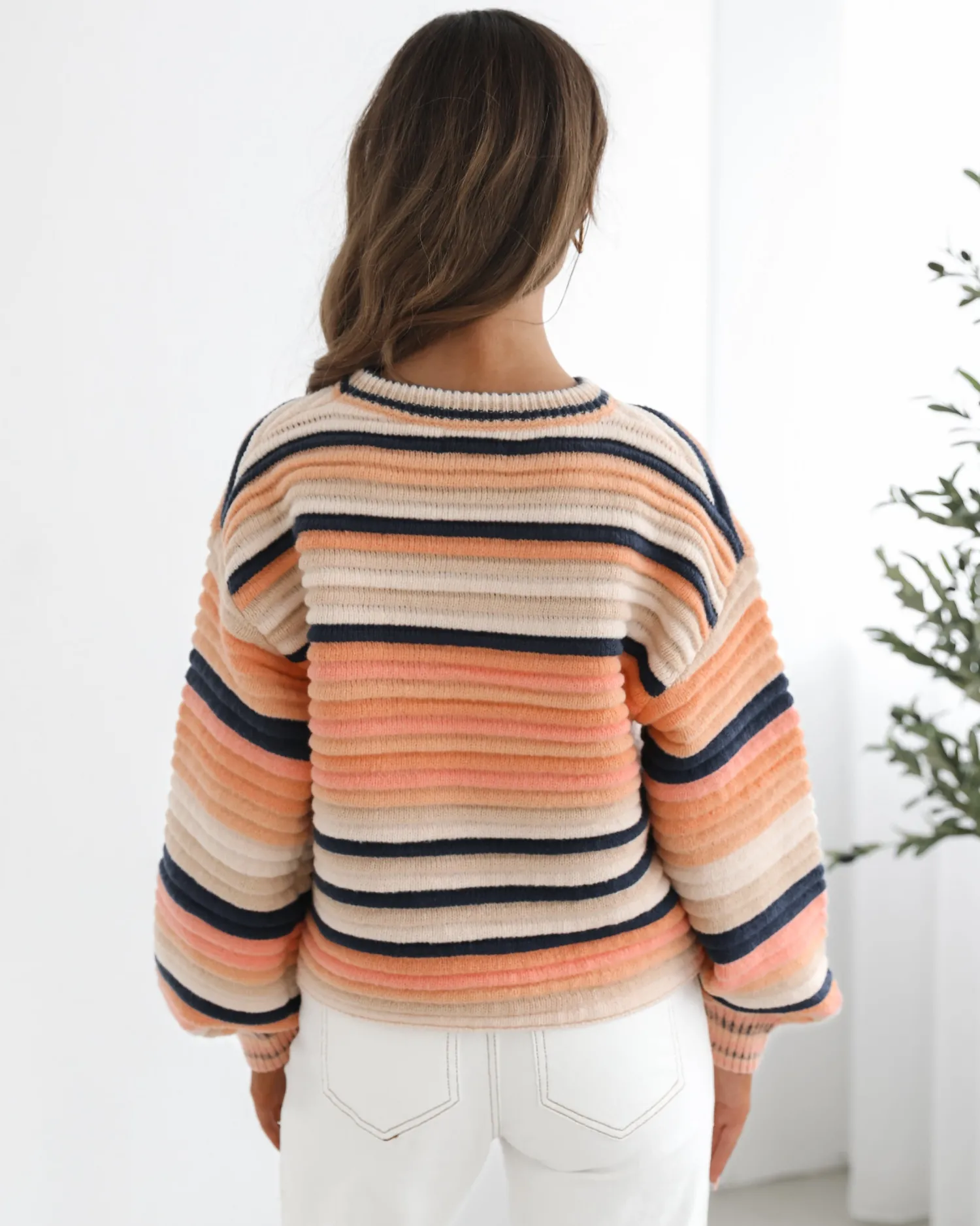 Best Valkyrie Knit - Peach Print Knitwear & Jumpers|Knitwear