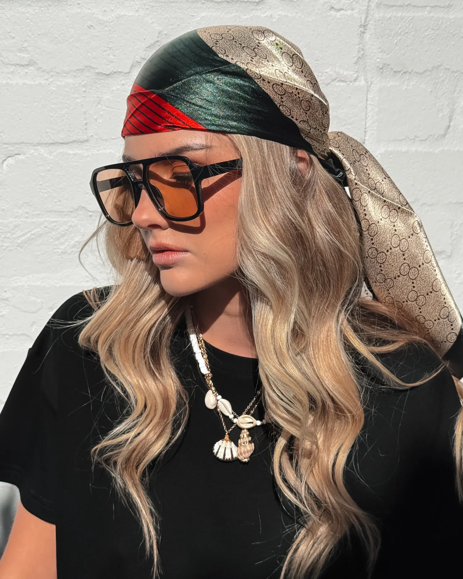Outlet Varena Head Scarf - Cream Multi Accessories|Hair Accessories