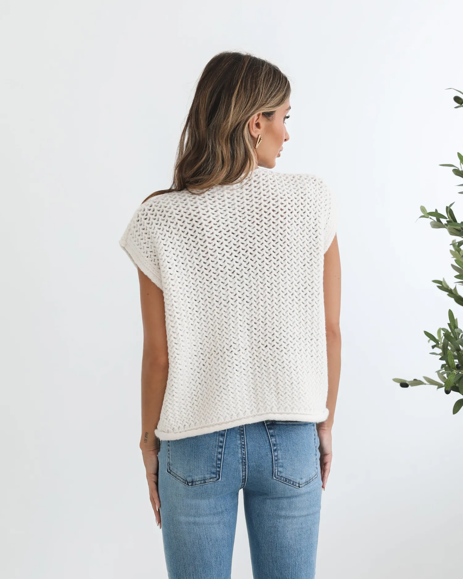 New Vasha Knit Top - Beige Basic Tops|Knitwear & Jumpers