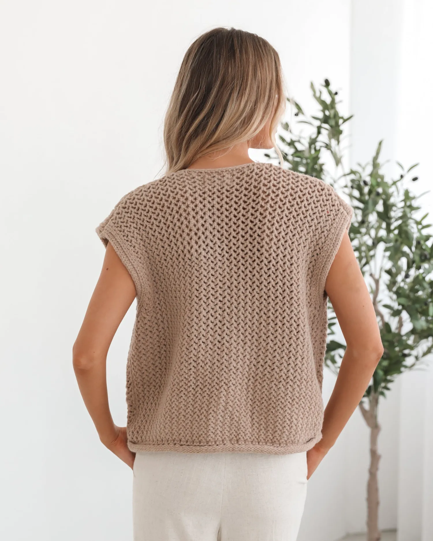 Sale Vasha Knit Top - Camel Basic Tops|Tops