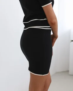 New Vivenne Knit Skirt - Black Multi Skirts|Sets