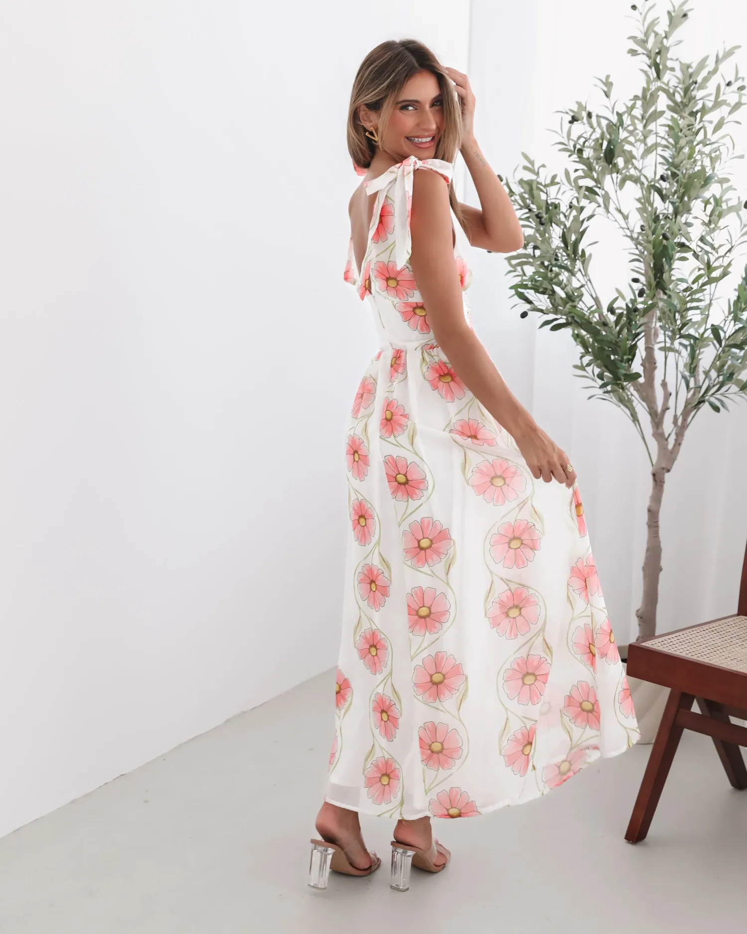 Best Vivia Dress - White Floral Floral Dresses|Maternity Dresses