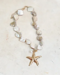 Sale Weslyn Shell Necklace - Gold Jewellery|Accessories