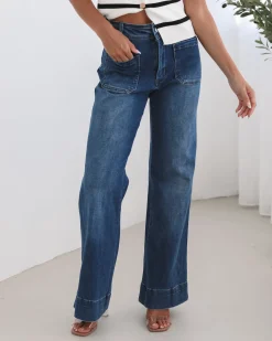 Sale Yzabel Jeans - Mid Blue Jeans|Bottoms