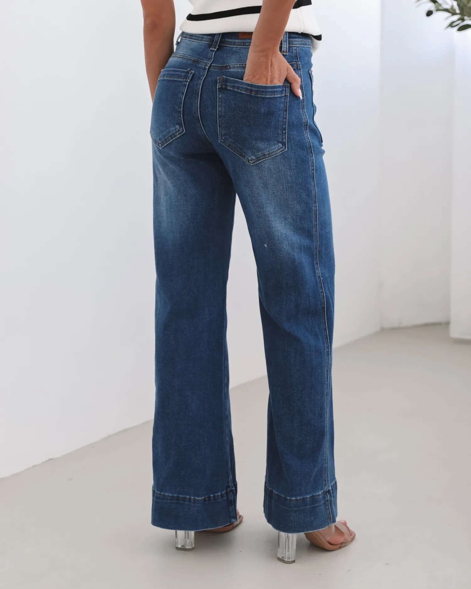 Sale Yzabel Jeans - Mid Blue Jeans|Bottoms