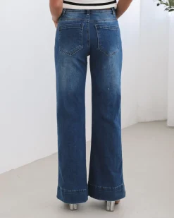 Sale Yzabel Jeans - Mid Blue Jeans|Bottoms