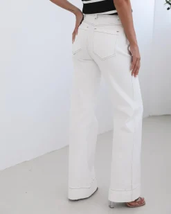 Outlet Yzabel Jeans - White Denim Jeans|Bottoms
