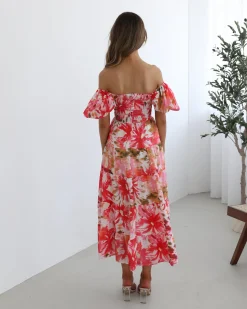 Discount Zahra Dress - Floral Print Floral Dresses|Cut Out Dresses