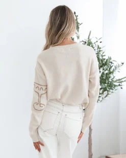 Best Zamarron Knit - Cream Print Jumpers|Jumpers
