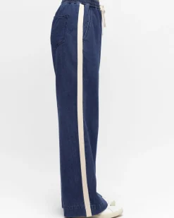 Sale Zanea Denim Jeans - Blue Stripe Jeans|Bottoms