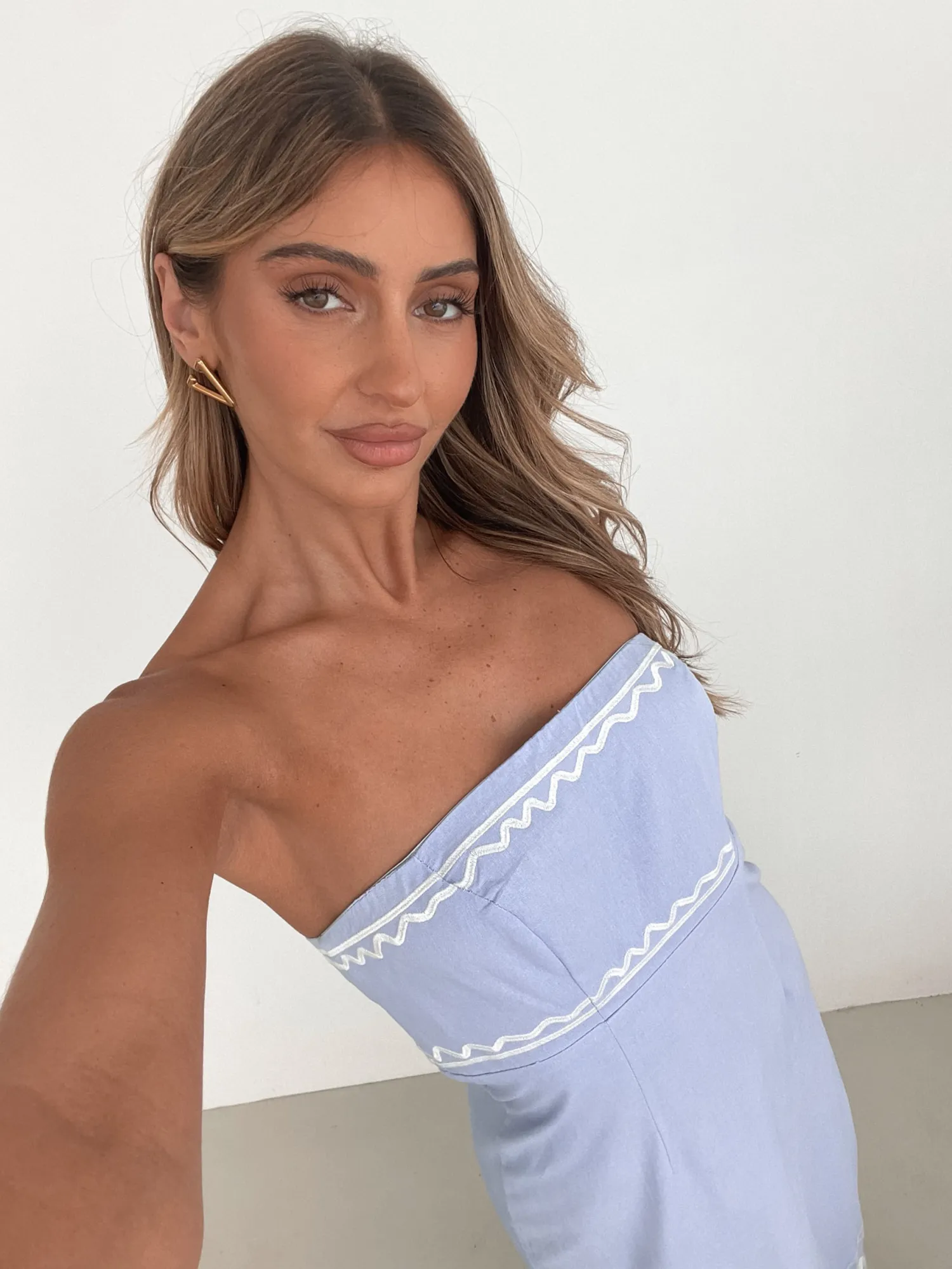 New Zareena Dress - Blue Print Maxi Dresses|Holiday Dresses