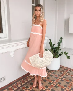 New Zarienne Dress - Pink Multi Curve Dresses|Maternity Dresses