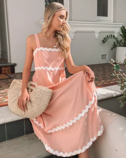 New Zarienne Dress - Pink Multi Curve Dresses|Maternity Dresses