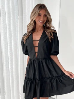 Sale Zayenna Dress - Black Cut Out Dresses|Maxi Dresses
