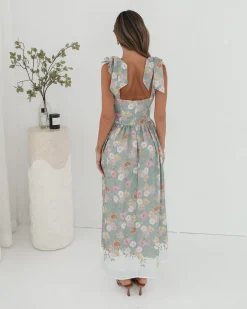 Best Zyrelise Dress - Mint Floral Floral Dresses|Maxi Dresses