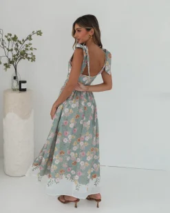 Best Zyrelise Dress - Mint Floral Floral Dresses|Maxi Dresses